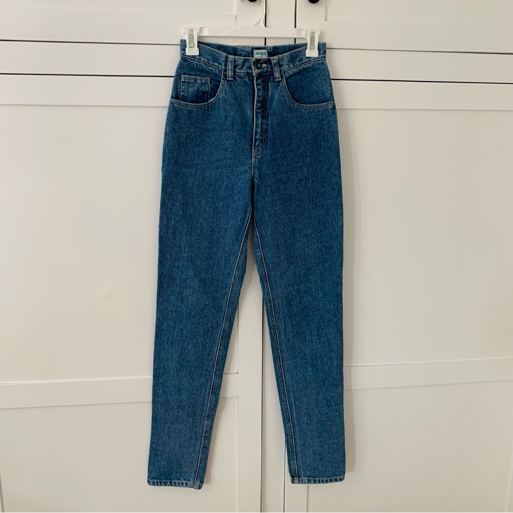 Vintage LA Gear Rare High Waist Mom Straight Jeans Size 24